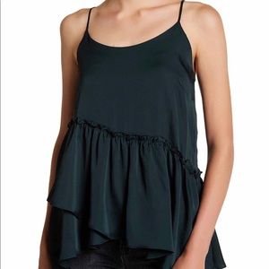 Ro & De Asymmetrical Ruffle Cami